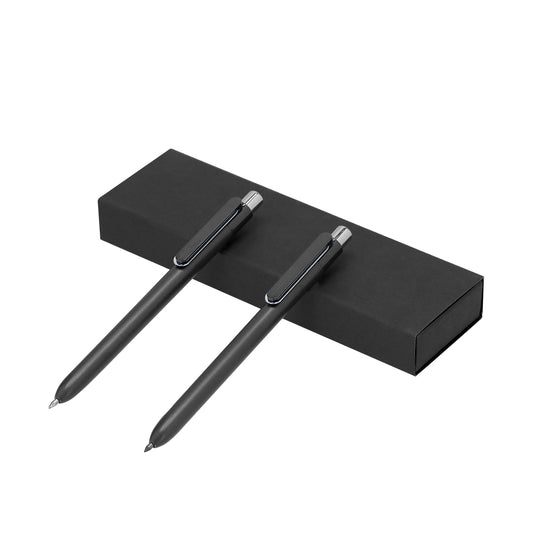 Conjunto Caneta Azul e Lápis Eterno em Estojo Reciclado