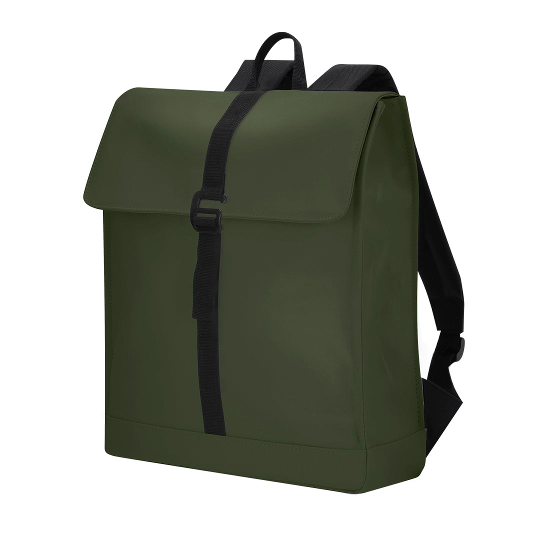 Mochila Elegante em PU com Compartimento para Laptop