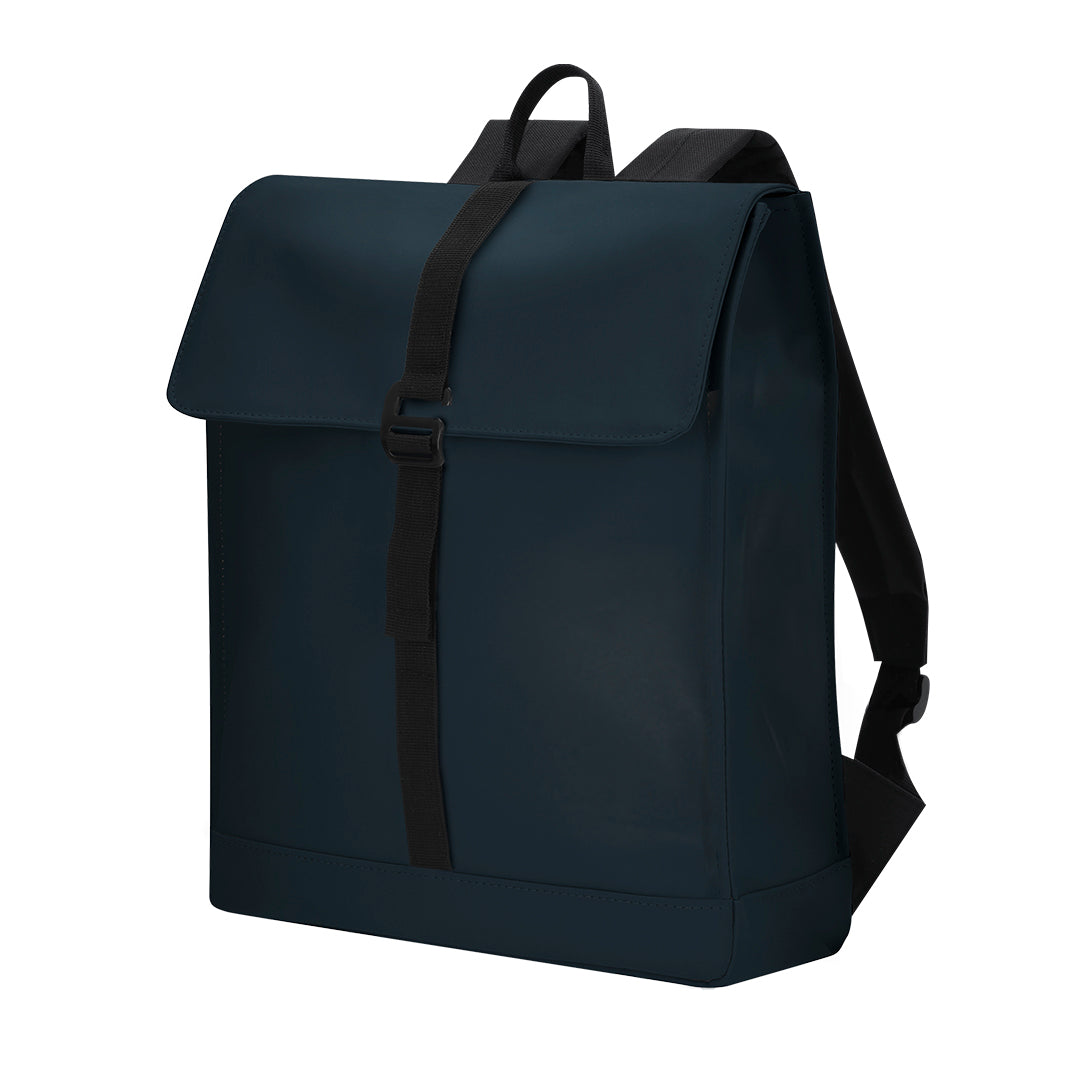 Mochila Elegante em PU com Compartimento para Laptop