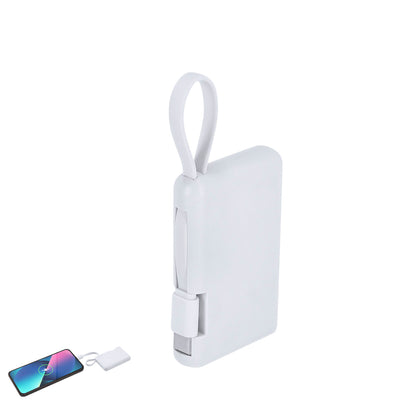 Power Bank Compacto 2000mAh com USB Tipo C