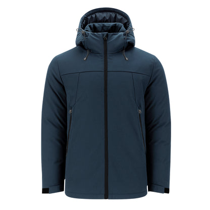 Parka Unissexo Acolchoada com Capuz Ajustável