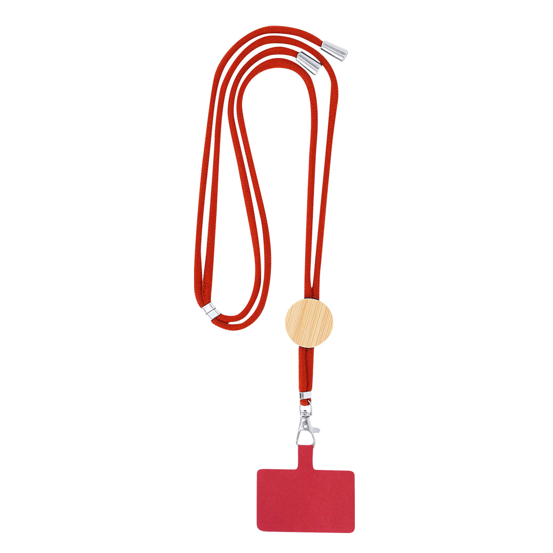 Thorne Lanyard com Acessório para Smartphone em Bambu