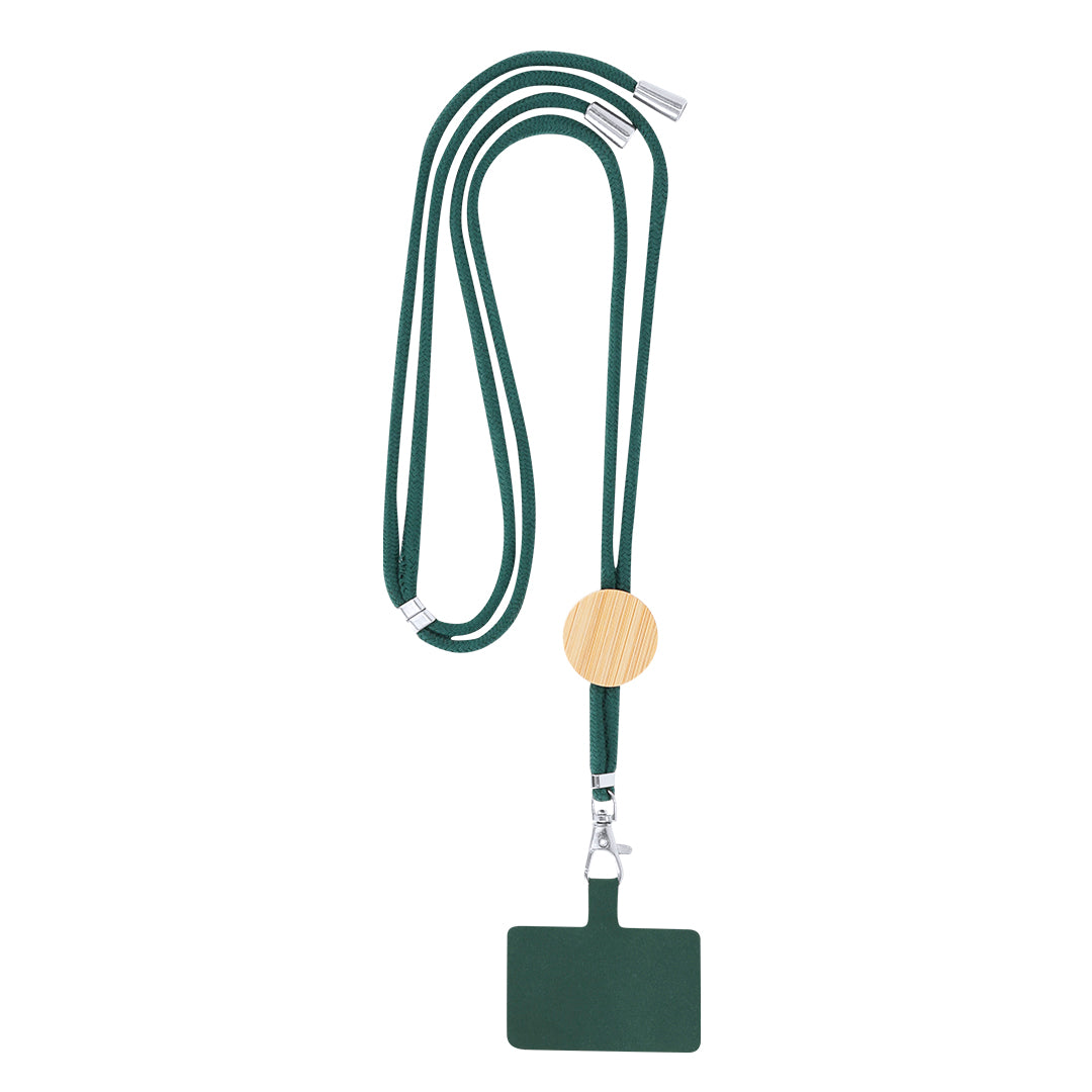 Thorne Lanyard com Acessório para Smartphone em Bambu