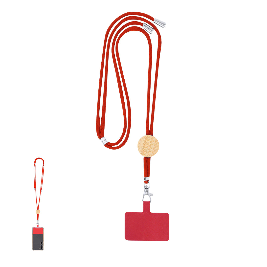 Thorne Lanyard com Acessório para Smartphone em Bambu