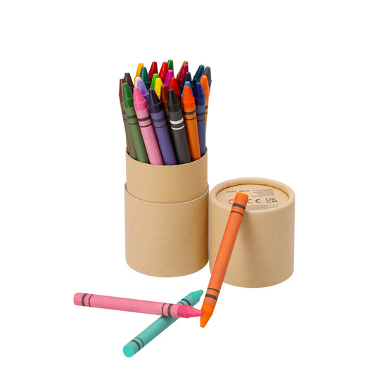 Conjunto de 30 Lápis de Cera Ecológicos em Estojo