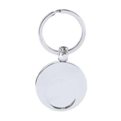 Chaveiro Metálico com Ficha Destacável e Argola Cromada