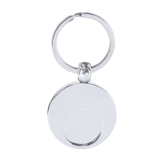 Chaveiro Metálico com Ficha Destacável e Argola Cromada