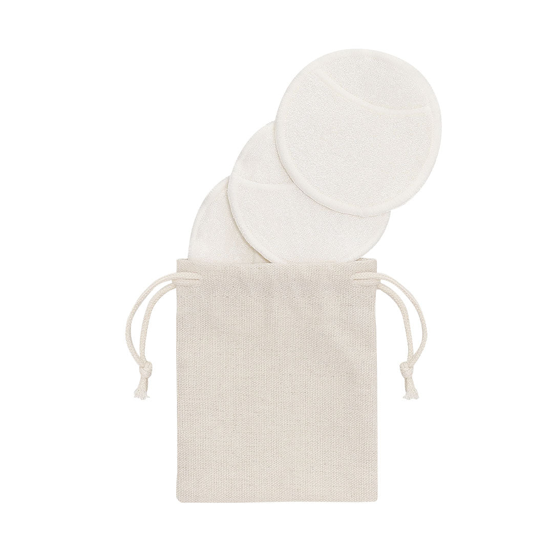 Discos de Limpeza Facial Reutilizáveis em Bambu