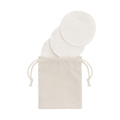 Discos de Limpeza Facial Reutilizáveis em Bambu