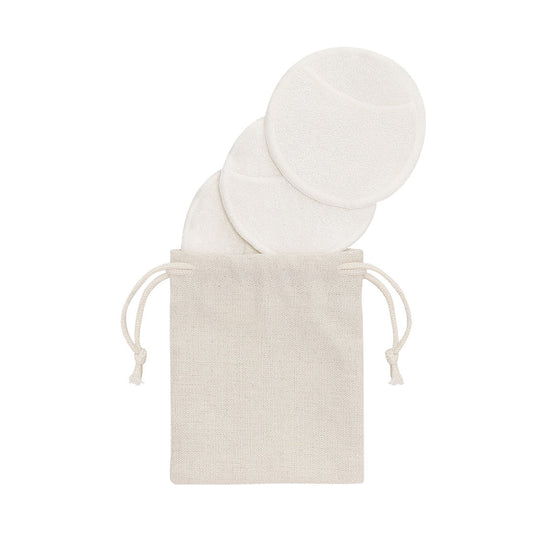 Discos de Limpeza Facial Reutilizáveis em Bambu