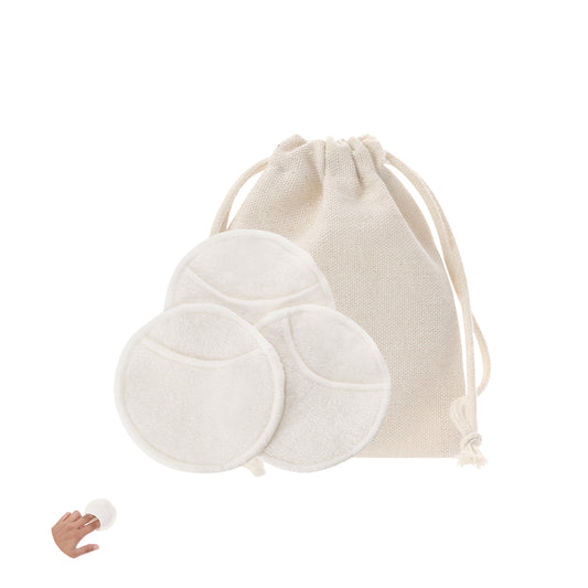 Discos de Limpeza Facial Reutilizáveis em Bambu