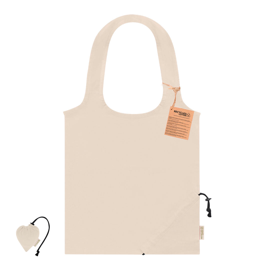 Saco Dobrável em Algodão Reciclado com Coração