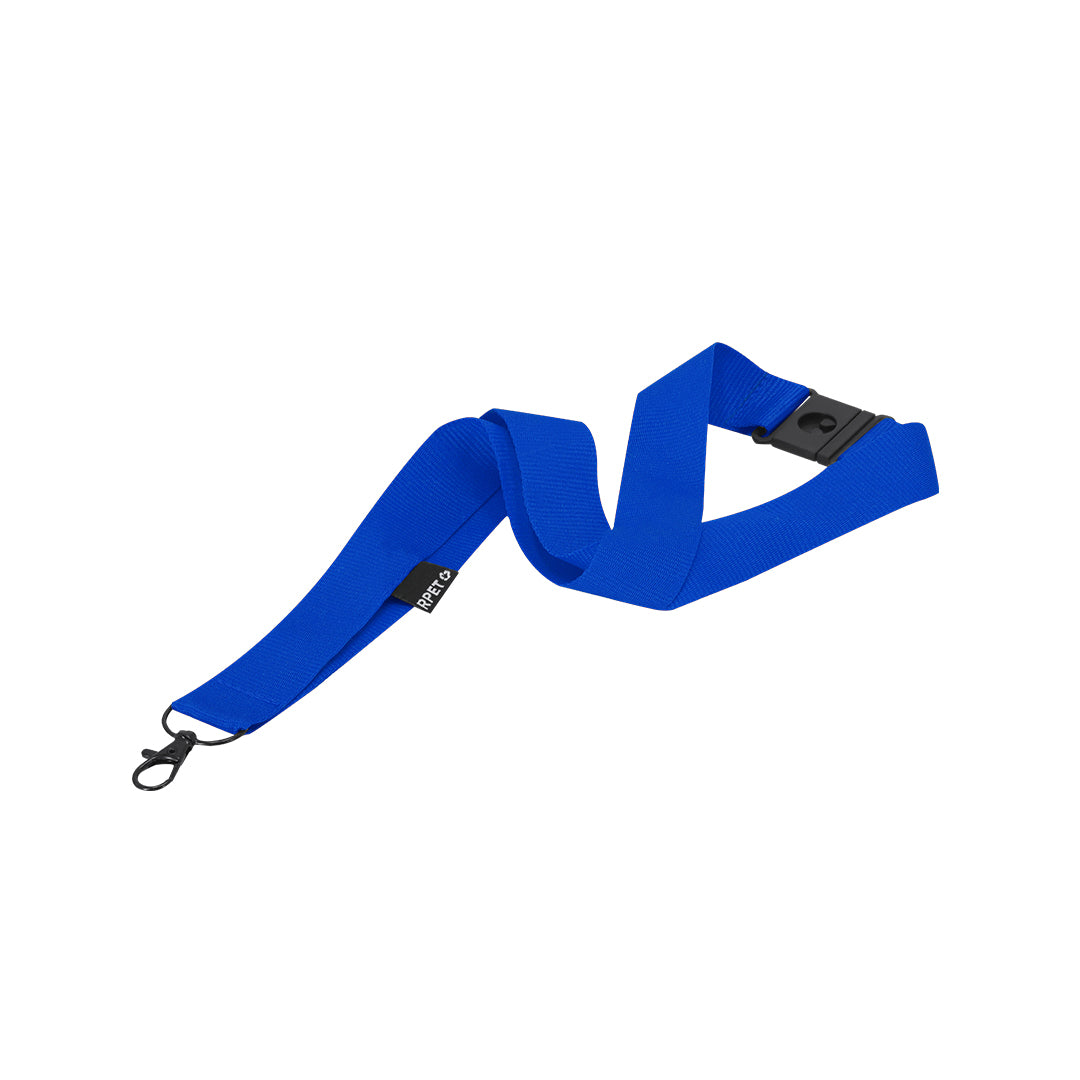 Cordão RPET Macio com Mosquetão Rotativo