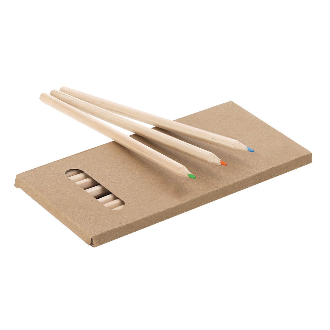 Caixa com 12 Lápis Coloridos em Cartão Reciclado