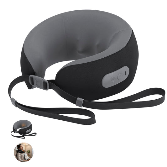 Almofada Portátil com Massagem para Viagens Confortáveis