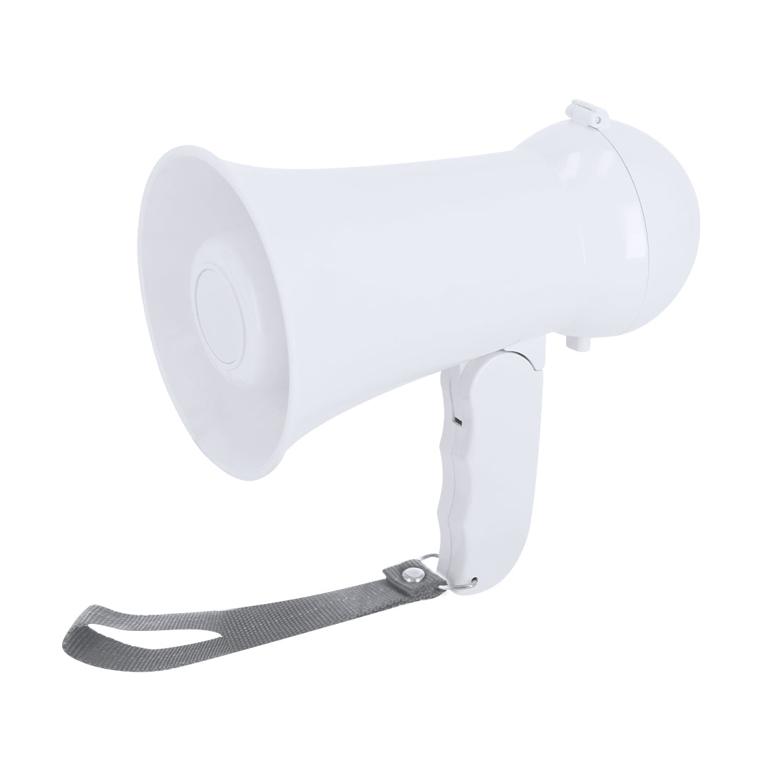 Megafone Plegável ABS com Sirene e Gravador