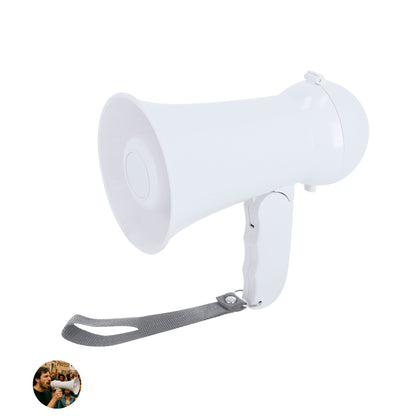 Megafone Plegável ABS com Sirene e Gravador