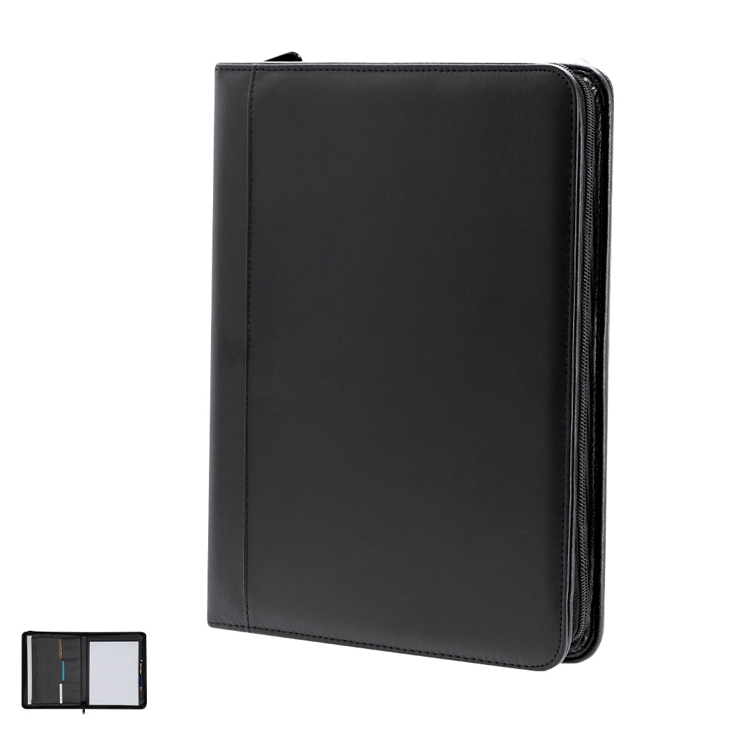 Carpeta Elegante em PU Reciclado com Bloco de Notas