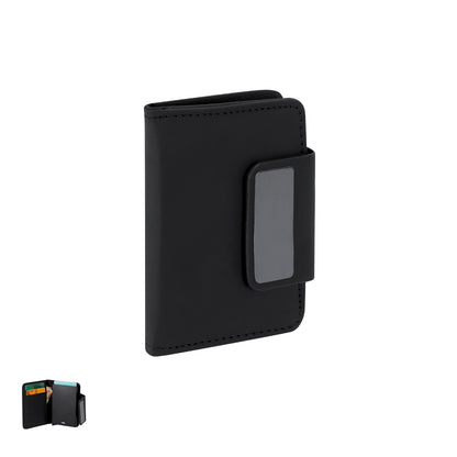 Porta-cartões PU Reciclado com Segurança RFID