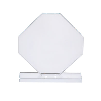 Placa de Cristal Octogonal Elegante para Reconhecimentos