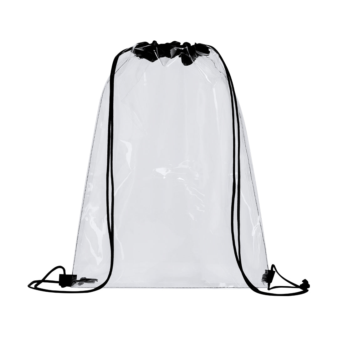 Mochila de Cordões Transparente em PVC Prática