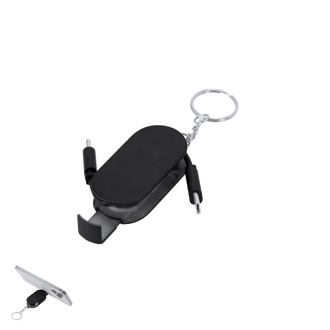 Cabo de Carregador Compacto com Suporte Retrátil