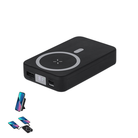 Bateria Externa 10.000 mAh com Suporte Magnético