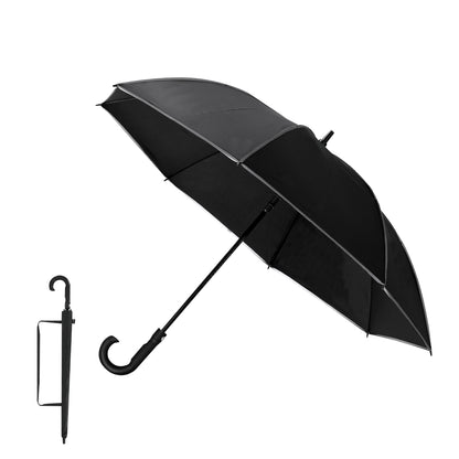 Guarda-chuva à Prova de Vento Elegante em Preto