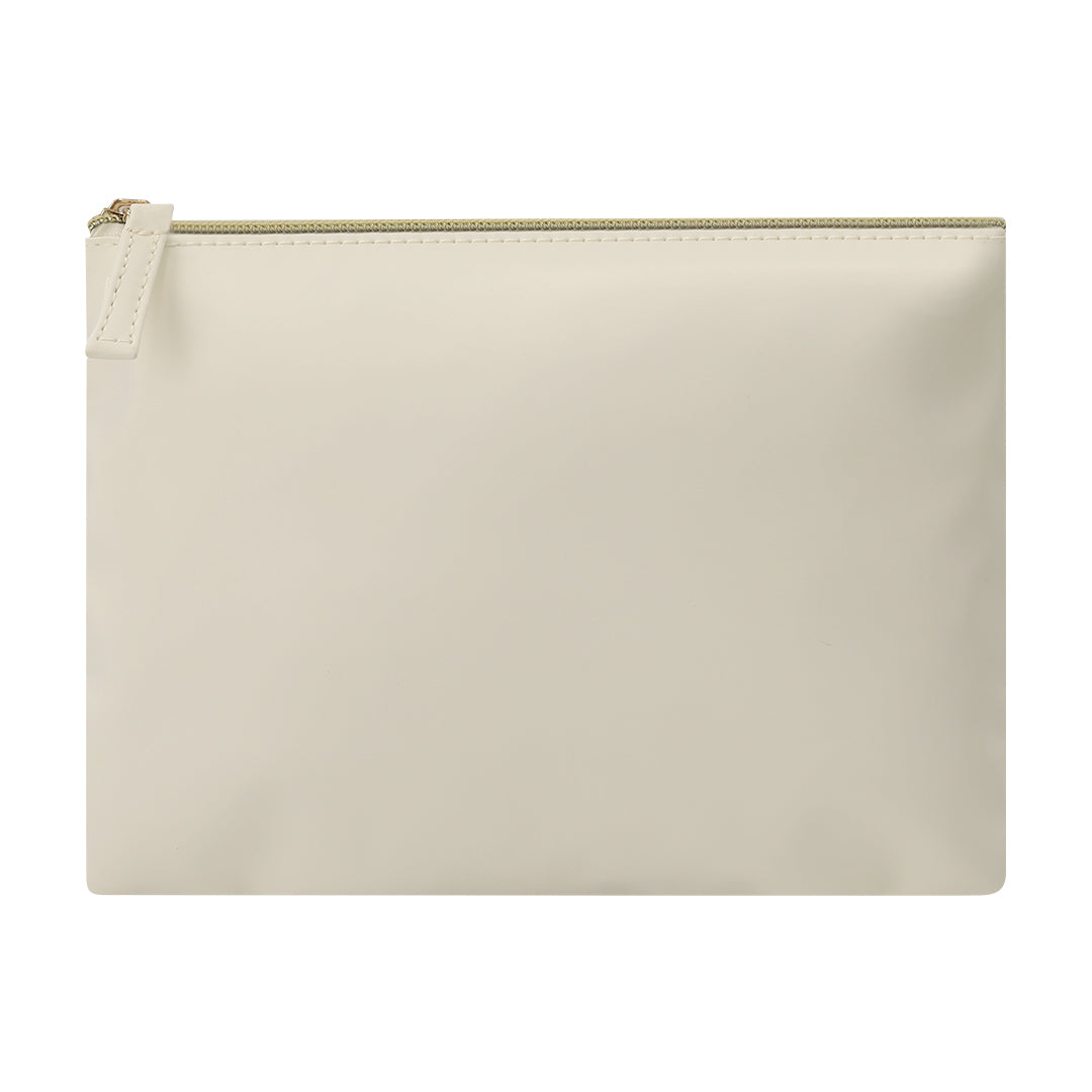 Necessaire Elegante em PU com Fecho de Correr