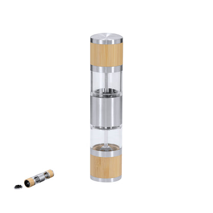 Moinho Manual Bambu para Sal e Pimenta