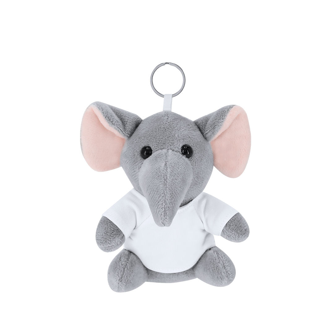 Porta-chaves Elefante de Peluche Personalizável