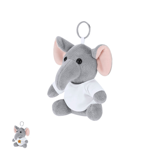 Porta-chaves Elefante de Peluche Personalizável