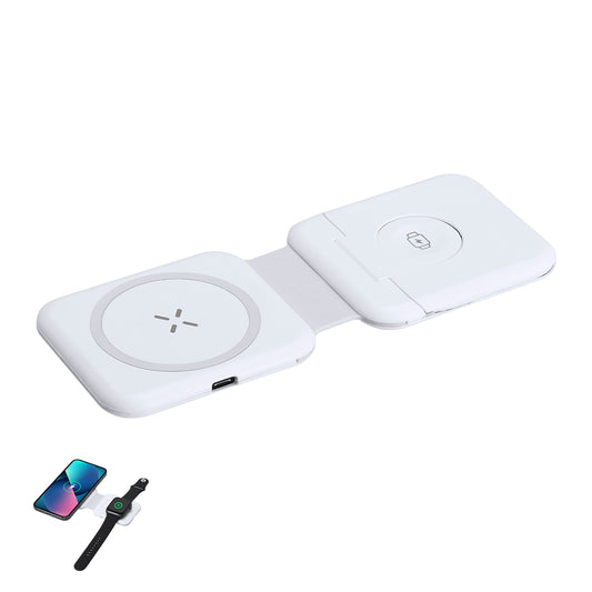 Multicarregador Sem Fios 15W 3 em 1 com Suporte