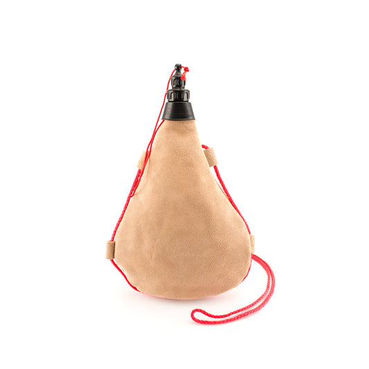 Bota de Vinho 1L em Pele de Serraje com Cinta