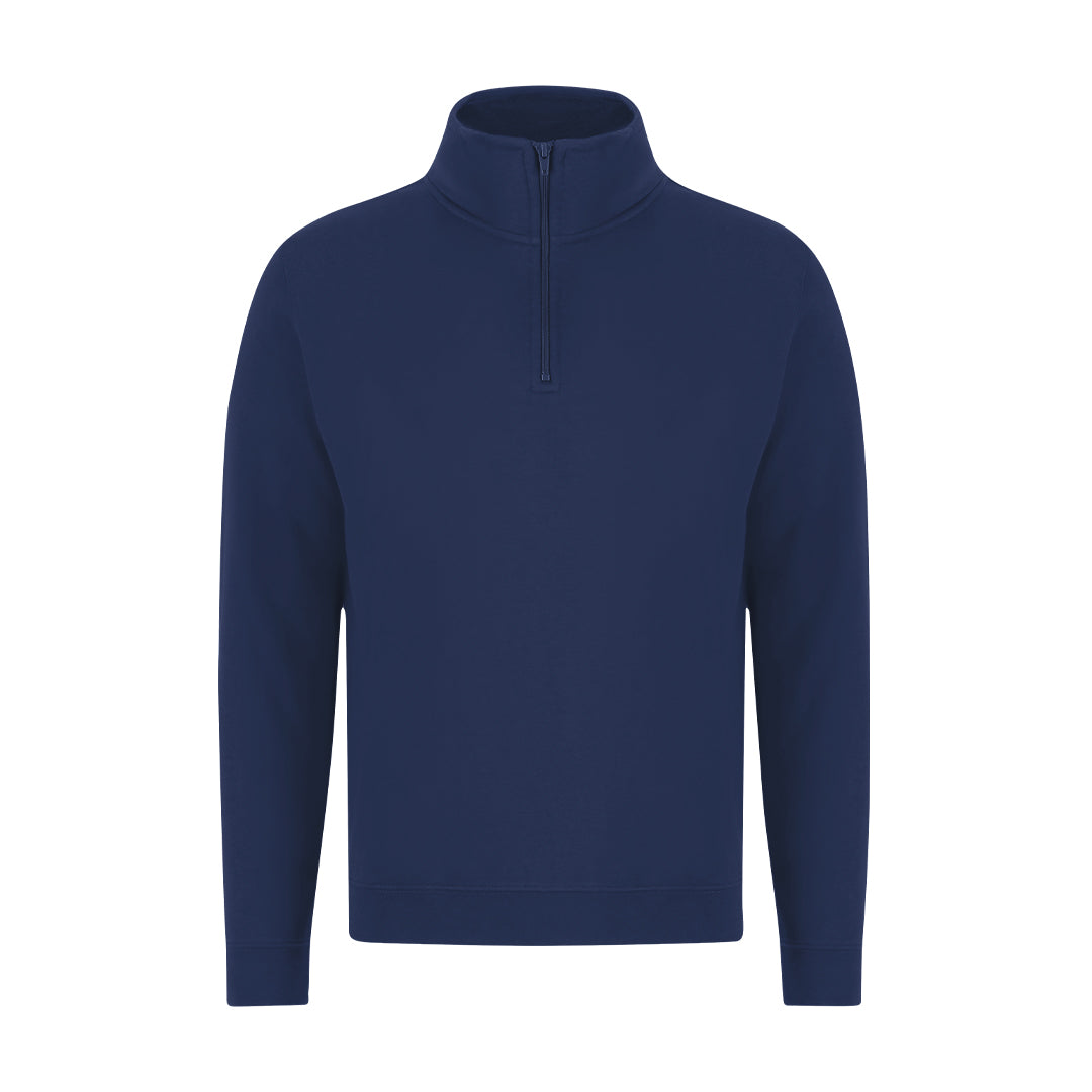 Sweatshirt Unissexo de Meia-Zip em Algodão