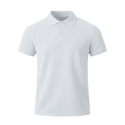 Polo Adulto Branco Charles em Algodão Piqué