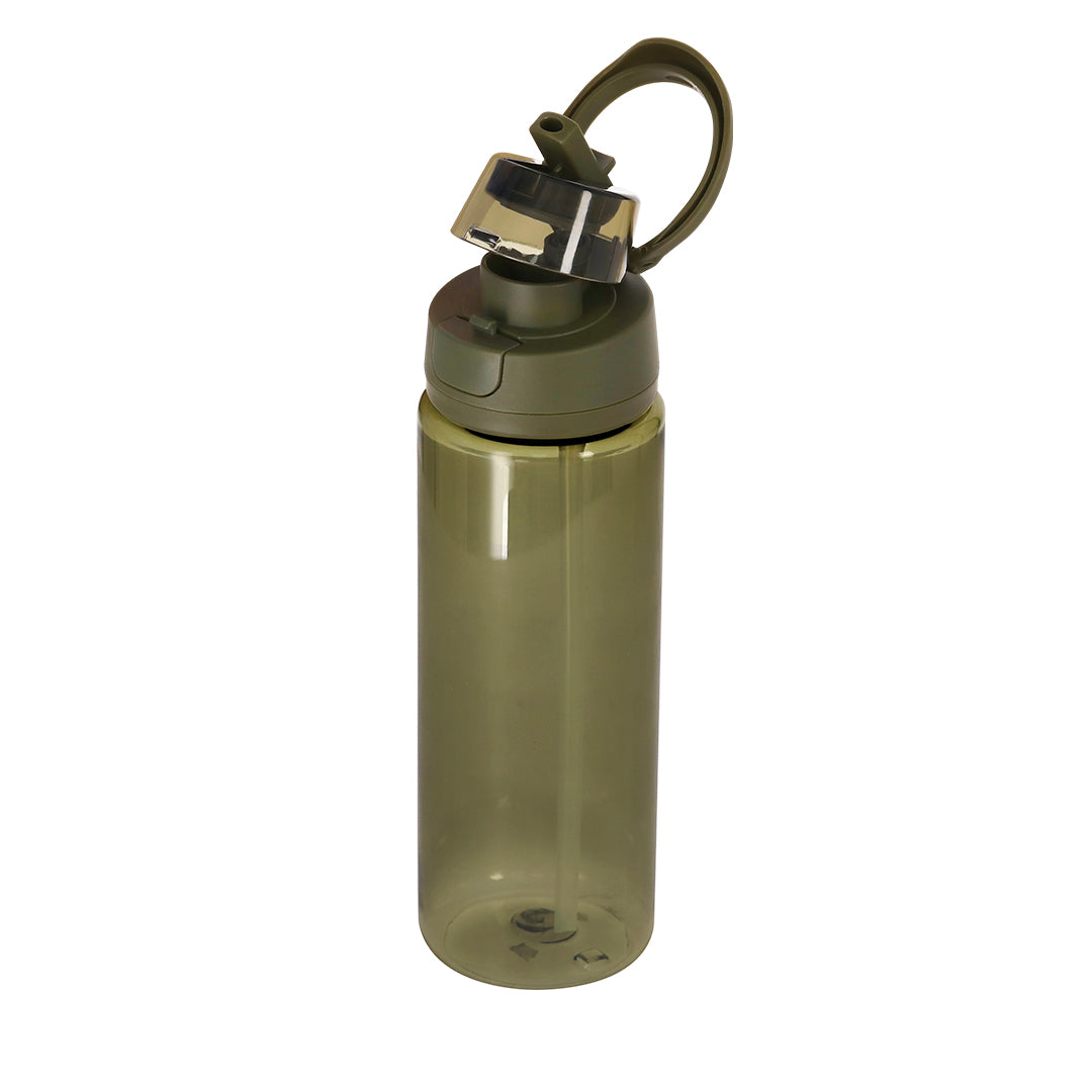 Garrafa RPET 750ml com Palhinha e Tampa Dobrável