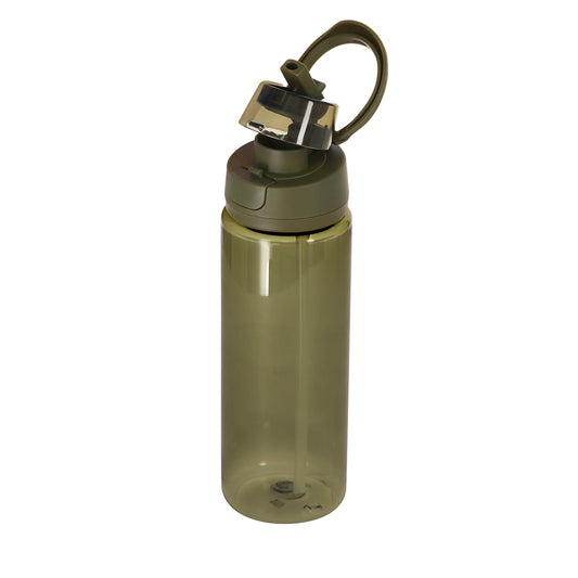 Garrafa RPET 750ml com Palhinha e Tampa Dobrável