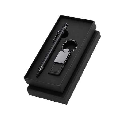 Conjunto Premium Elegante: Caneta e Porta-Chaves
