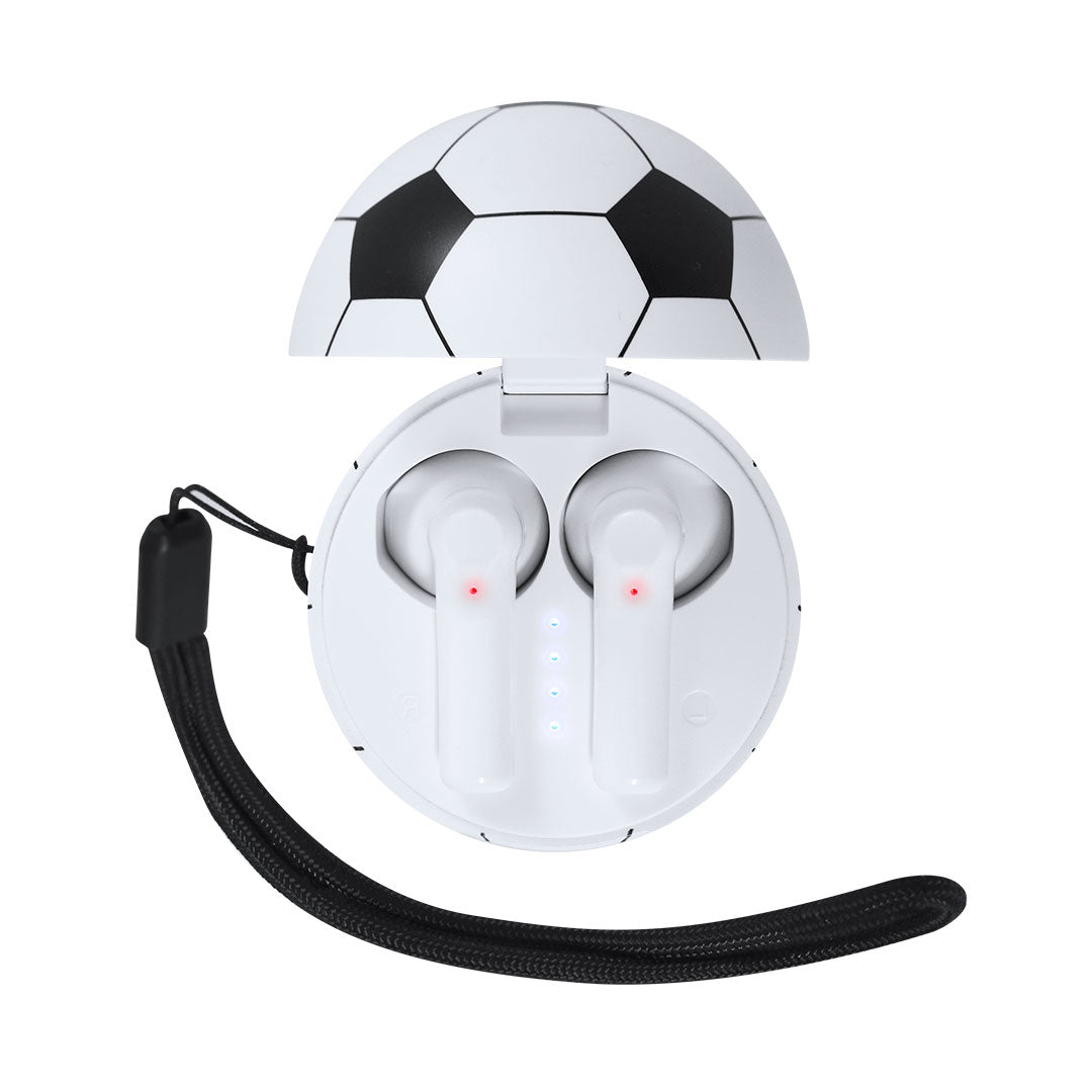 Auriculares Bluetooth em Design de Futebol
