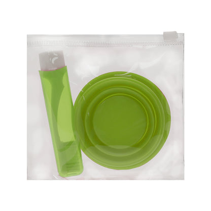 Conjunto de Escova de Dentes e Copo Dobrável