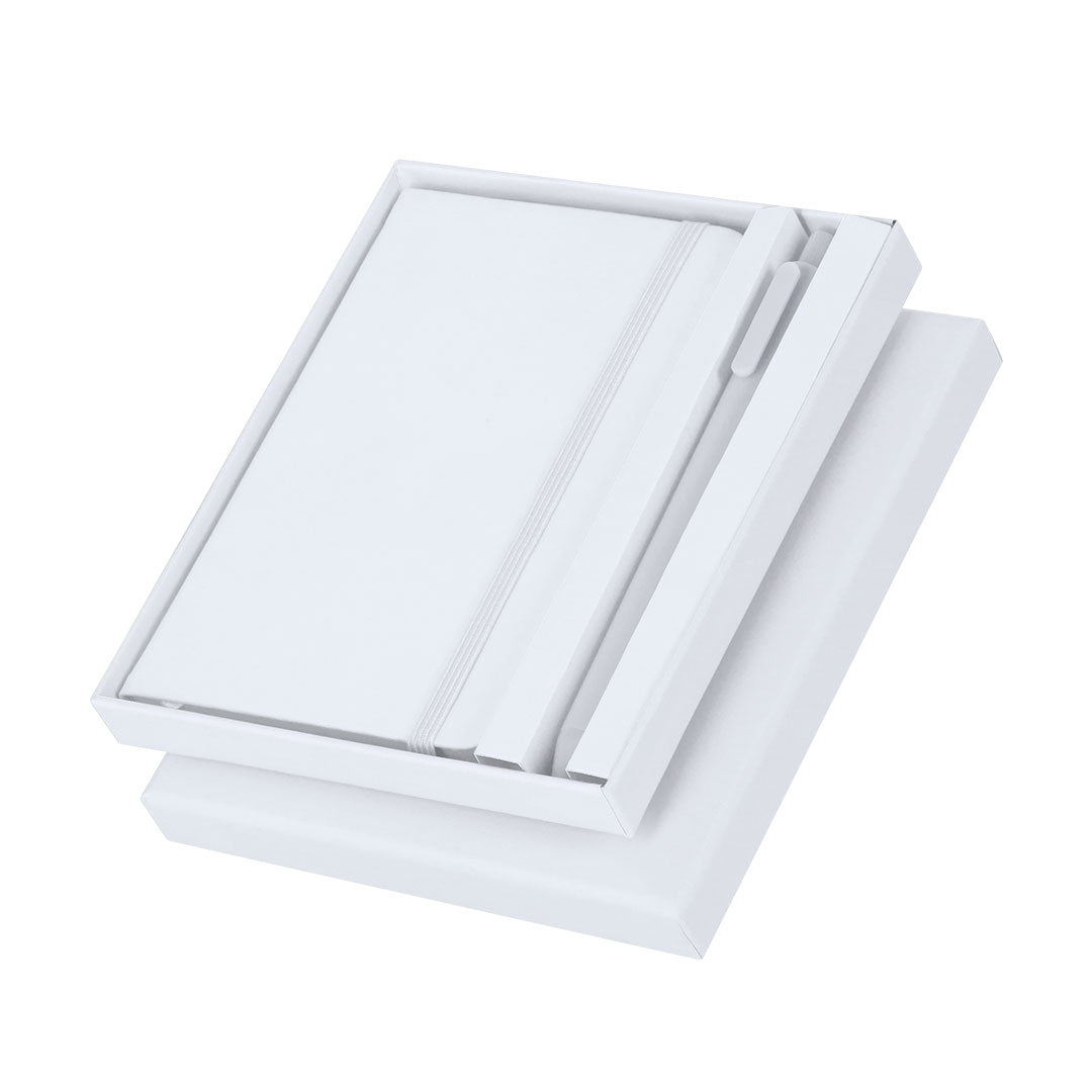 Conjunto de Blocos de Notas e Caneta Elegante