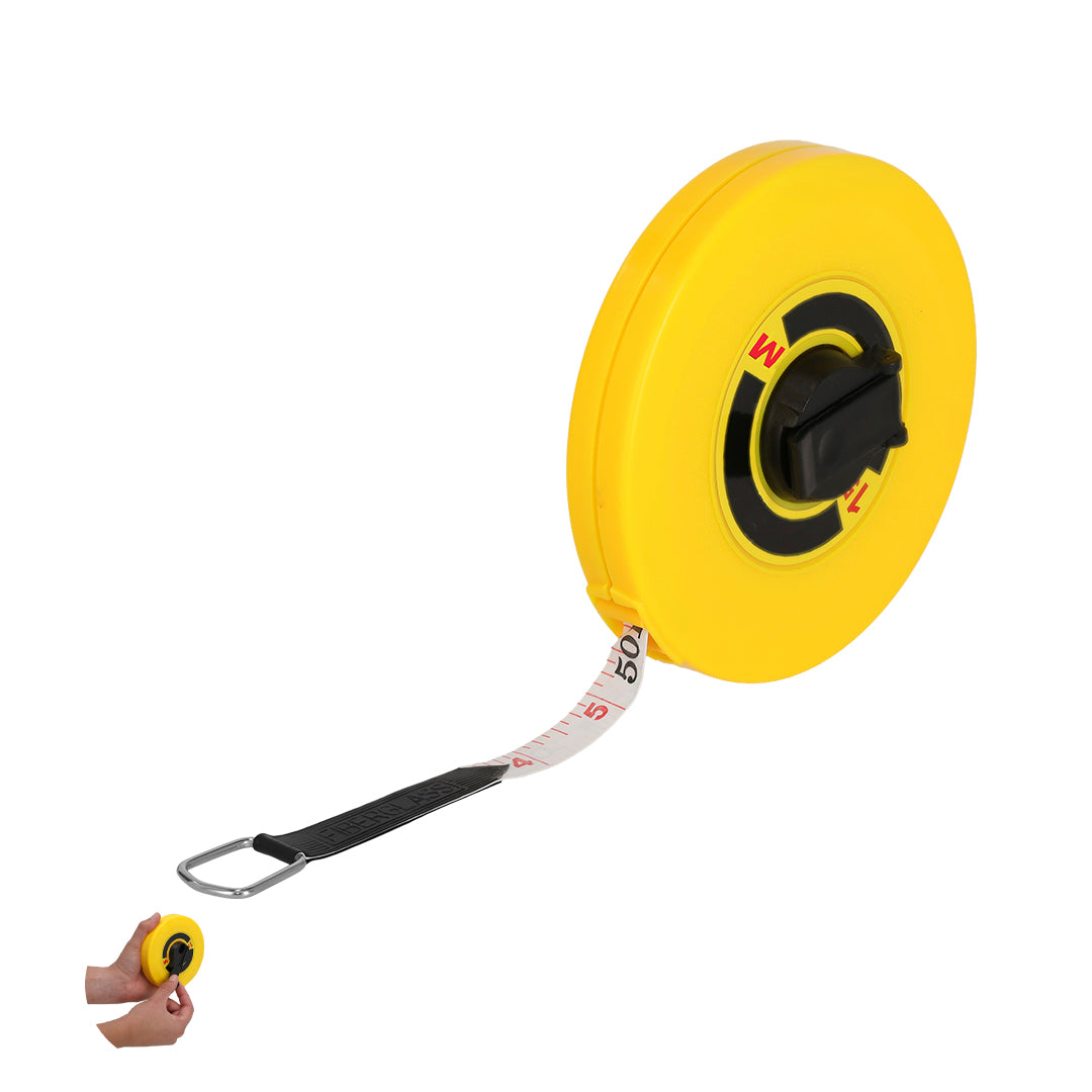 Fita Métrica 15m com Manivela e Escala Dual