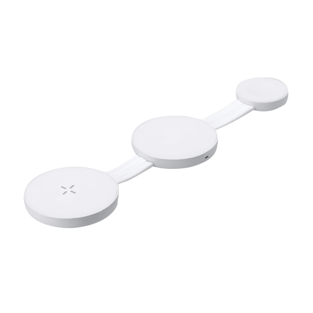 Carregador Sem Fios Magnético 15W 3 em 1 Compacto