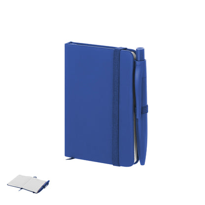 Bloco de Notas Rígido com Caneta e Elástico