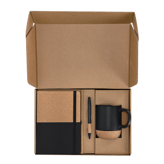 Conjunto Elegante: Blocos, Caneta e Caneca