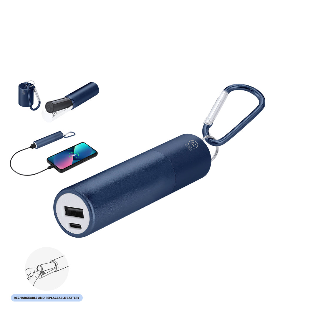 Power Bank Compacto com Bateria Removível 2200 mAh