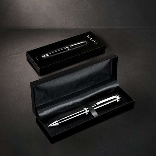 Caneta Rotativa Premium com Acabamento Brilhante
