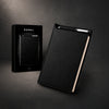 Bloco de Notas A5 Premium em PU Preto