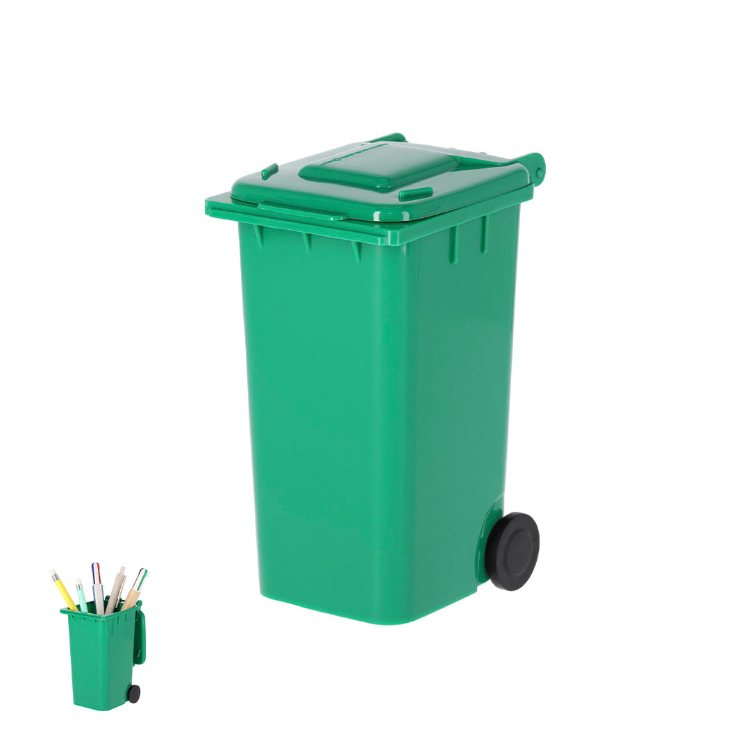 Porta-lápis com Rodas em Formato de Contentor